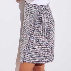 18" Loft Marled Stripe Wrap Skirt